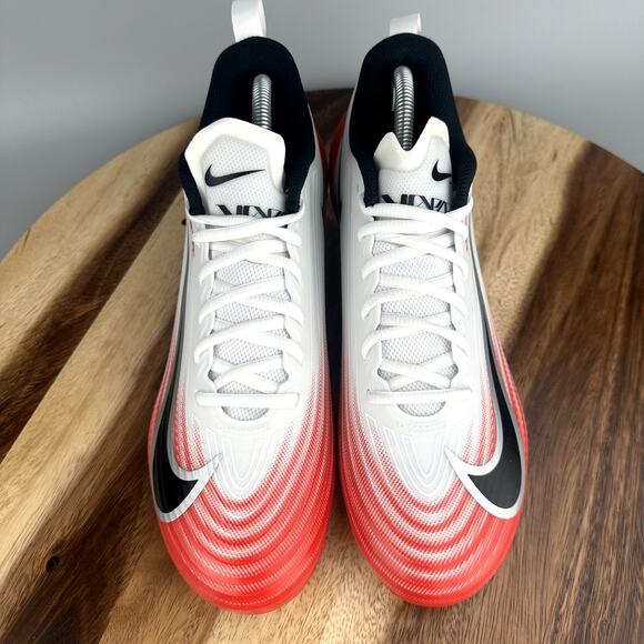 Nike Air Vapor Speed 3 Football Shoes Cleats White Red Men\'s Size 9 FB3303-102 main image 5